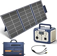 APOLLOSOLAR 350W Portable Power Station with 105W Solar Panel,300Wh Solar